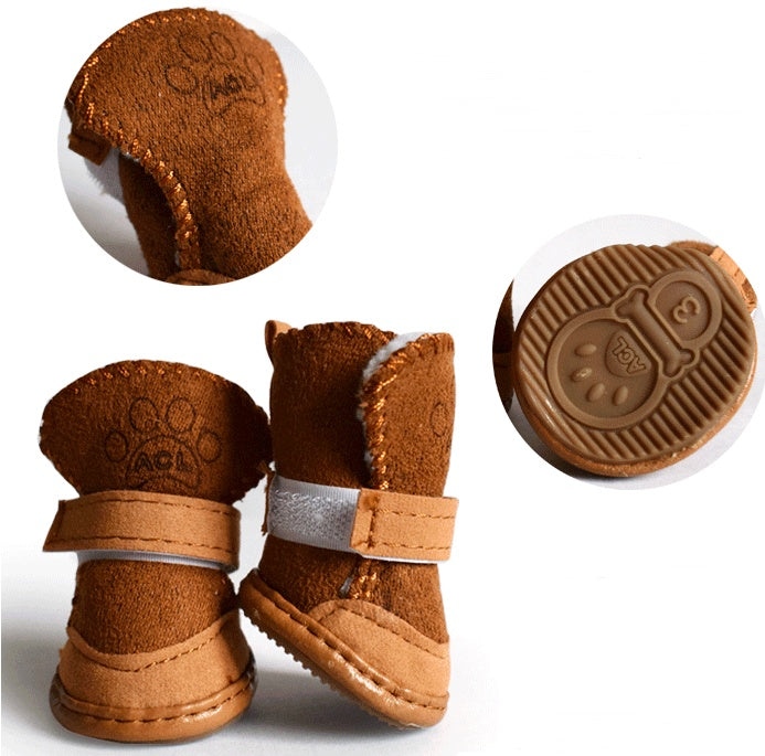 SHEEP Cozy Lambswool Dog Shoes – Perfect for Snow and Cold