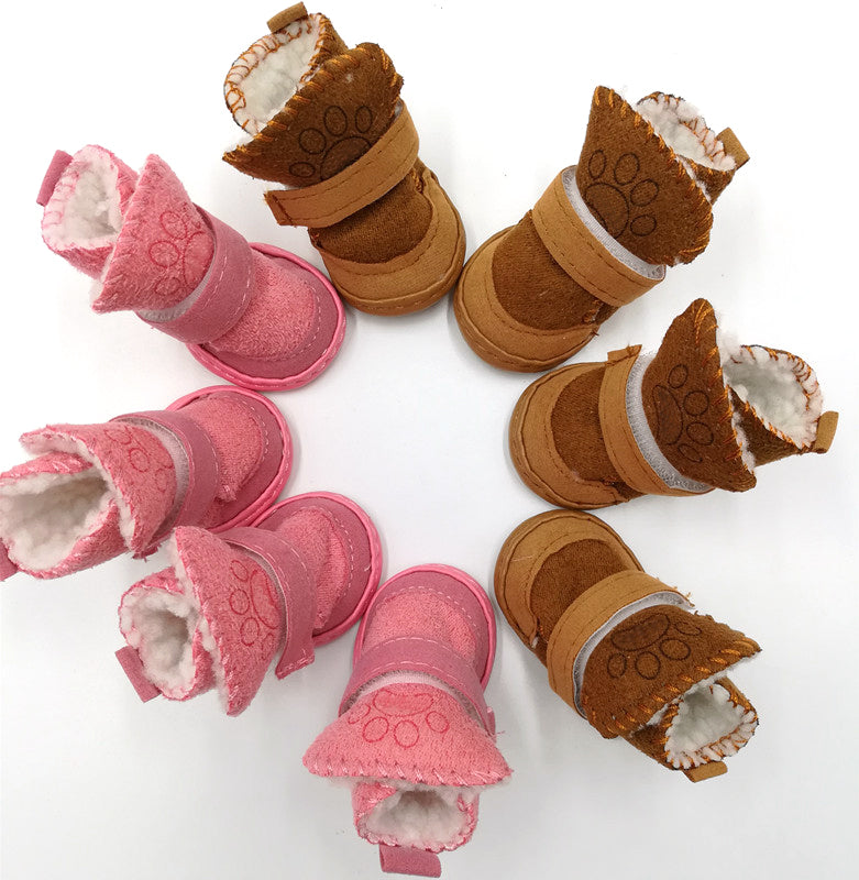 SHEEP Cozy Lambswool Dog Shoes – Perfect for Snow and Cold