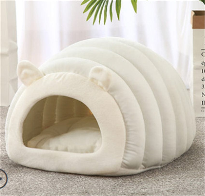 Haustierbett LOUIS CuddleCave Kuschelhöhle Creme / M