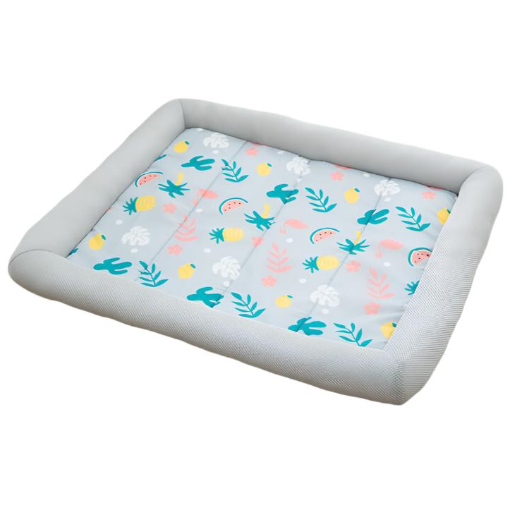 Haustierbett SNOW Kühlendes Sommer-Tierbett – Atmungsaktiv und Weich Gray / S