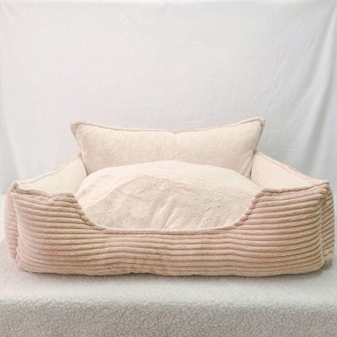 Hundebett SNOOPY Plush Kuschelbett Beige / M