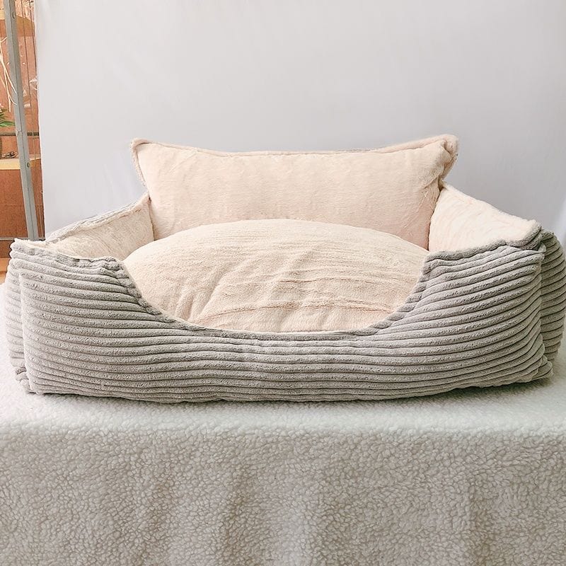 Hundebett SNOOPY Plush Kuschelbett Grey / M
