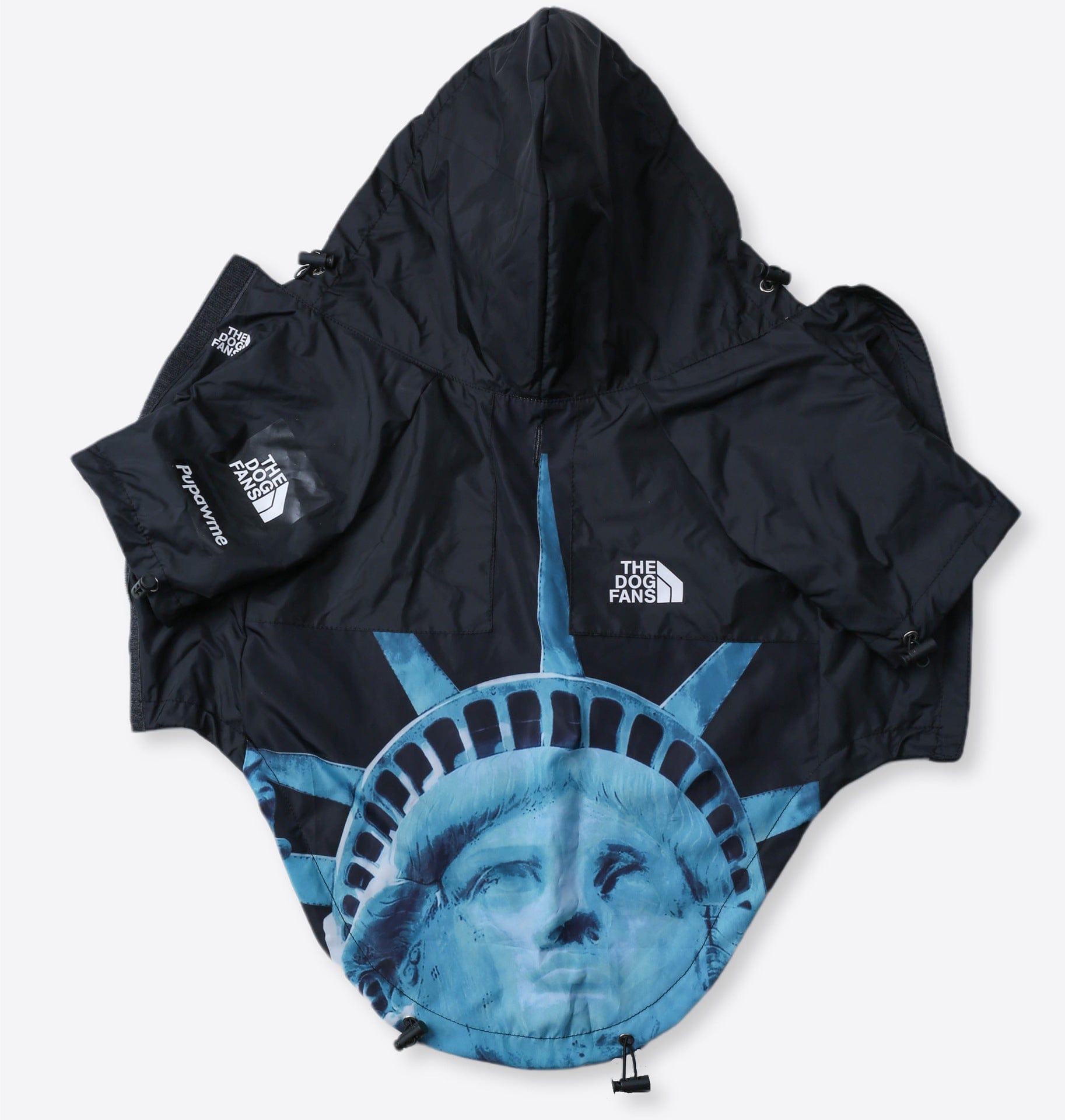 Hundejacke BASS NewYork Wind- und Regenfeste Hundejacke Black Statue / S