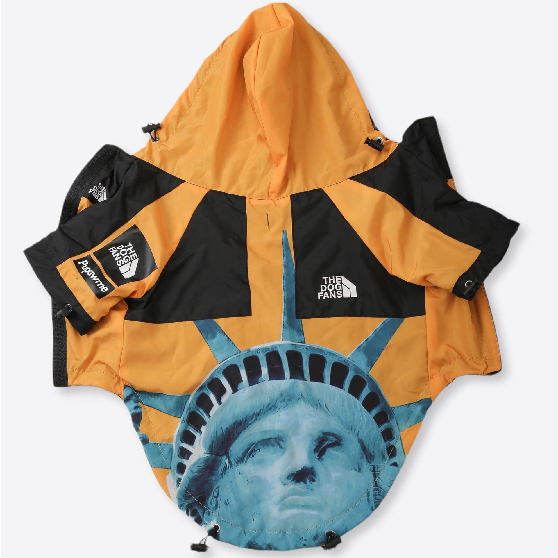 Hundejacke BASS NewYork Wind- und Regenfeste Hundejacke Yellow Statue / S