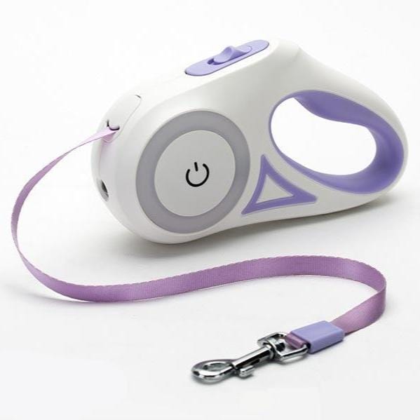 Hundeleine BOOGIE Automatische LED Hundeleine Dream Purple / 3 M