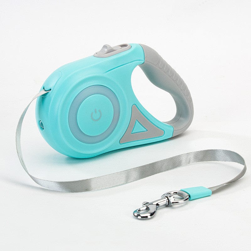 Hundeleine BOOGIE Automatische LED Hundeleine Mint Green / 5 M