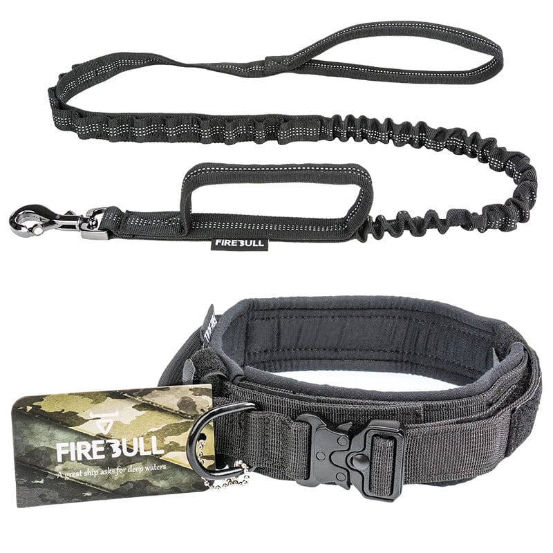 Hundeleine GOLIATH Halsband + Leine SET Set / Black / S