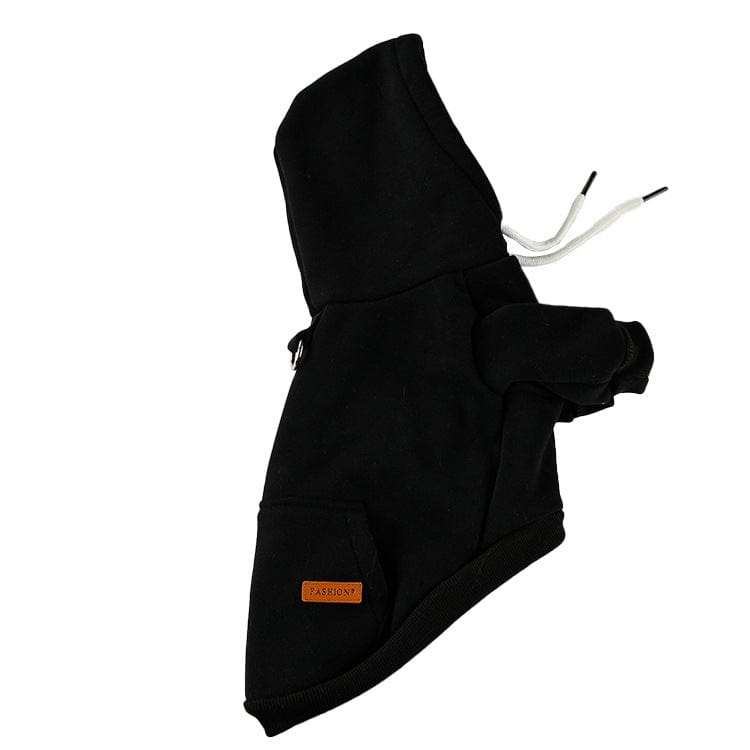 Hundepullover AMIGO Kuscheliger & Stylischer Hoodie für Haustiere Black / S