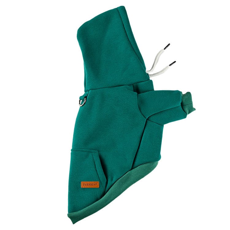Hundepullover AMIGO Kuscheliger & Stylischer Hoodie für Haustiere Green / S
