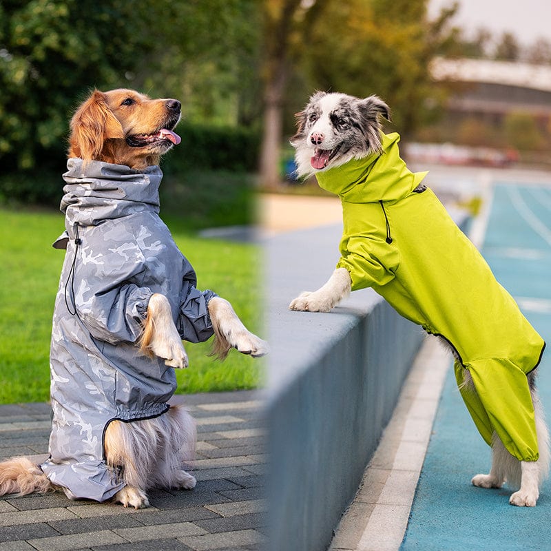 Hunderegenmantel DROP Reflektierend & Bequem Regenmantel für Hunde