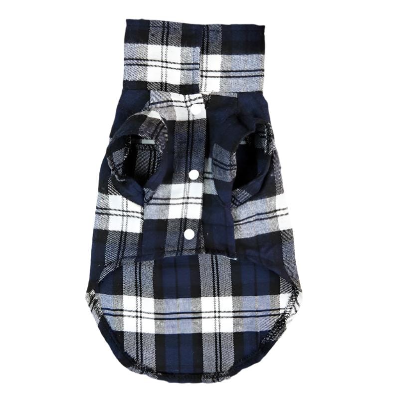 Hundeshirt CASIO Lässiges Plaid Shirt für kleine Hunde Blue / XS