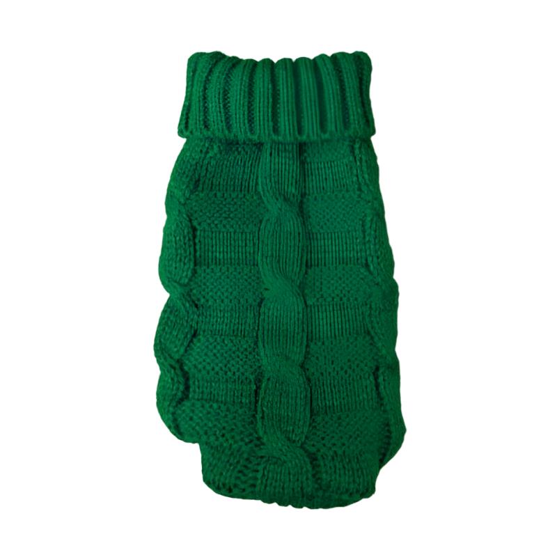 Katzenpullover TURTLE Katzenpullover für Herbst & Winter – Weich, warm & stilvoll Green / XXXS
