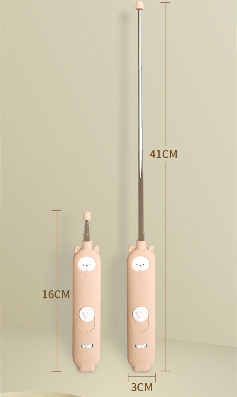Katzenspielzeug CATCHY 3 in 1 Katzenspielangel – Laserpointer, Feder & Glocke für Endlosen Spielspaß