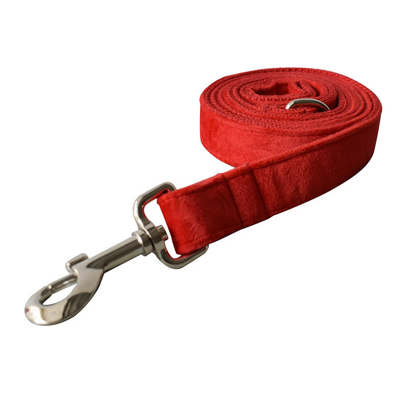 CLEO RED Premium Velvet Hundegeschirre + Hundeleine