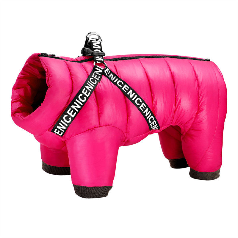 SNOWY Winterjacke für Hunde – Wasserdichte, Bequeme Jacke mit Reißverschluss &amp; D-Ringen