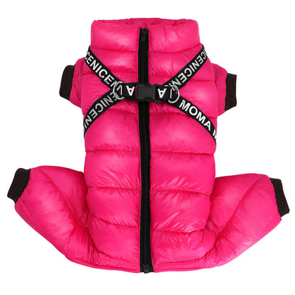 SNOWY Winterjacke für Hunde – Wasserdichte, Bequeme Jacke mit Reißverschluss &amp; D-Ringen