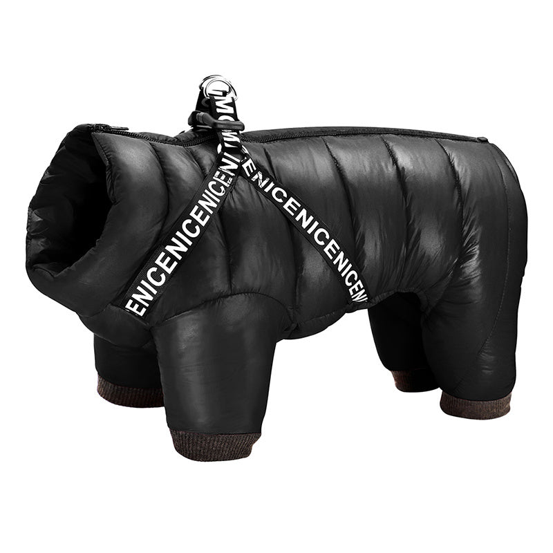 SNOWY Winterjacke für Hunde – Wasserdichte, Bequeme Jacke mit Reißverschluss &amp; D-Ringen