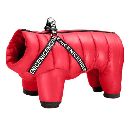 SNOWY Winterjacke für Hunde – Wasserdichte, Bequeme Jacke mit Reißverschluss &amp; D-Ringen