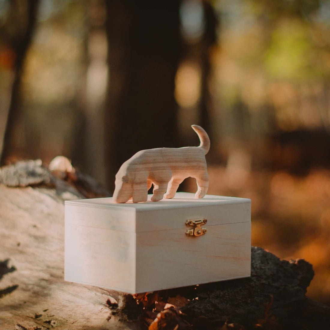 Accessories PETMEWOOD Personalisierte Holz Memory Box – Handgemacht &amp; Einzigartig Große Urne