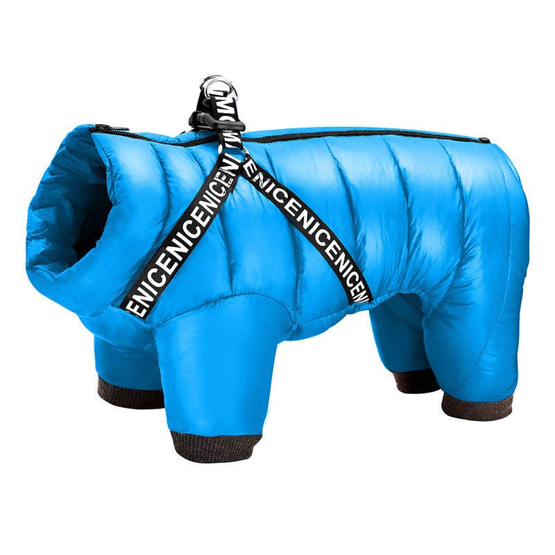 SNOWY Winterjacke für Hunde – Wasserdichte, Bequeme Jacke mit Reißverschluss &amp; D-Ringen
