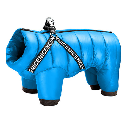 SNOWY Winterjacke für Hunde – Wasserdichte, Bequeme Jacke mit Reißverschluss &amp; D-Ringen