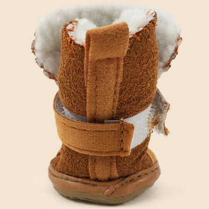 SHEEP Kuschelige Hundeschuhe aus Lammwolle – Perfekt für Schnee und Kälte