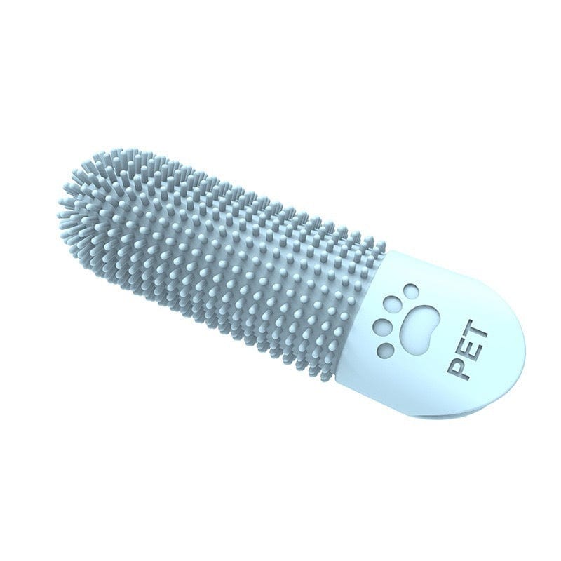 Fingerzahnbürste Haustiere GLOBE 360° Fingerzahnbürste für Haustiere Blue