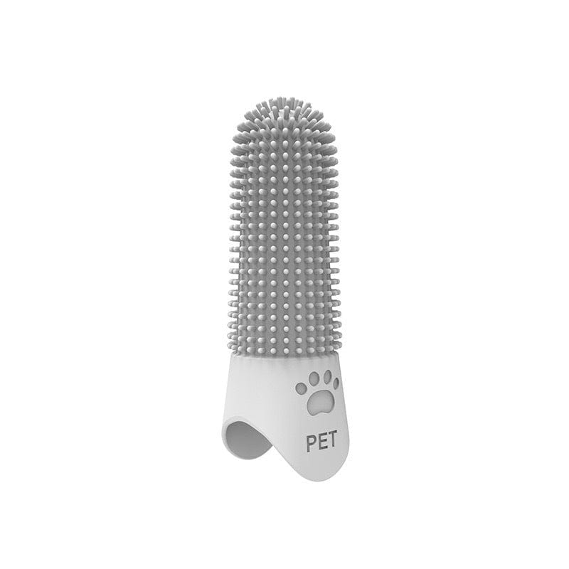 Fingerzahnbürste Haustiere GLOBE 360° Fingerzahnbürste für Haustiere Gray