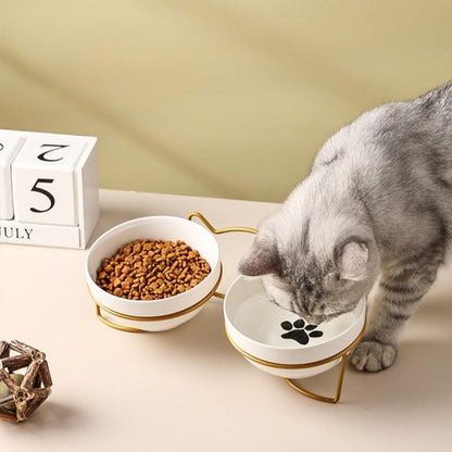 Futternapf CRUMBS Keramik-Futternapf für Katzen mit Ständer – Robust &amp; Elegant
