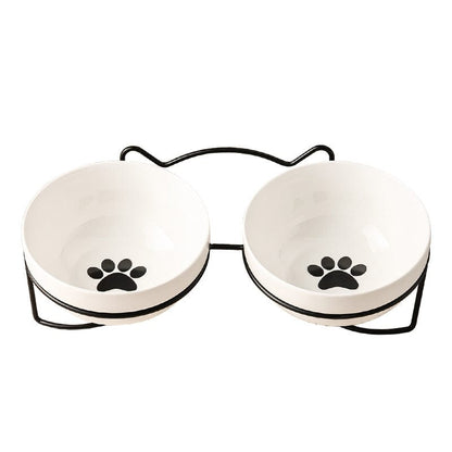 Futternapf CRUMBS Keramik-Futternapf für Katzen mit Ständer – Robust &amp; Elegant PAW Set