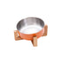 Futternapf FOODIE Rutschfester Futternapf für Hunde & Katzen – Edelstahl & Bambusbasis Orange / Single