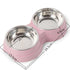Futternapf RIZZO Doppelter Edelstahl Futternapf Pink