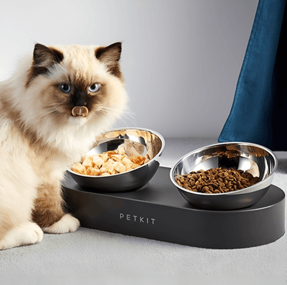 Futternapf ROUNDY Doppel-Futternapf für Katzen &amp; Hunde