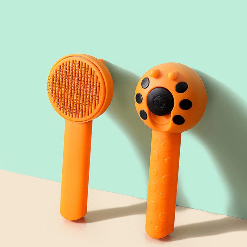 Haustier Fellbürste HIPAW Effektiver Pflegekamm für Haustiere Orange