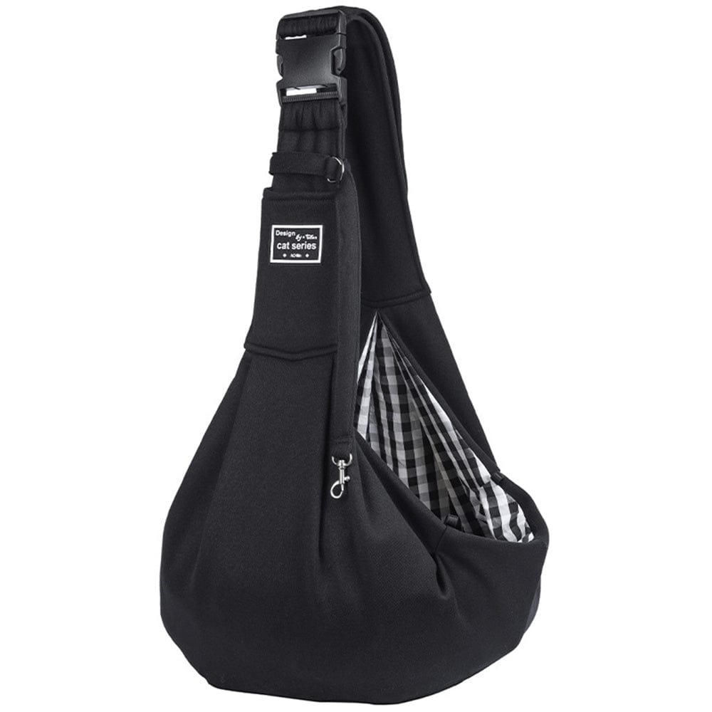 Haustier Schultertasche KANGOO Komfortable Haustier-Schultertasche Black