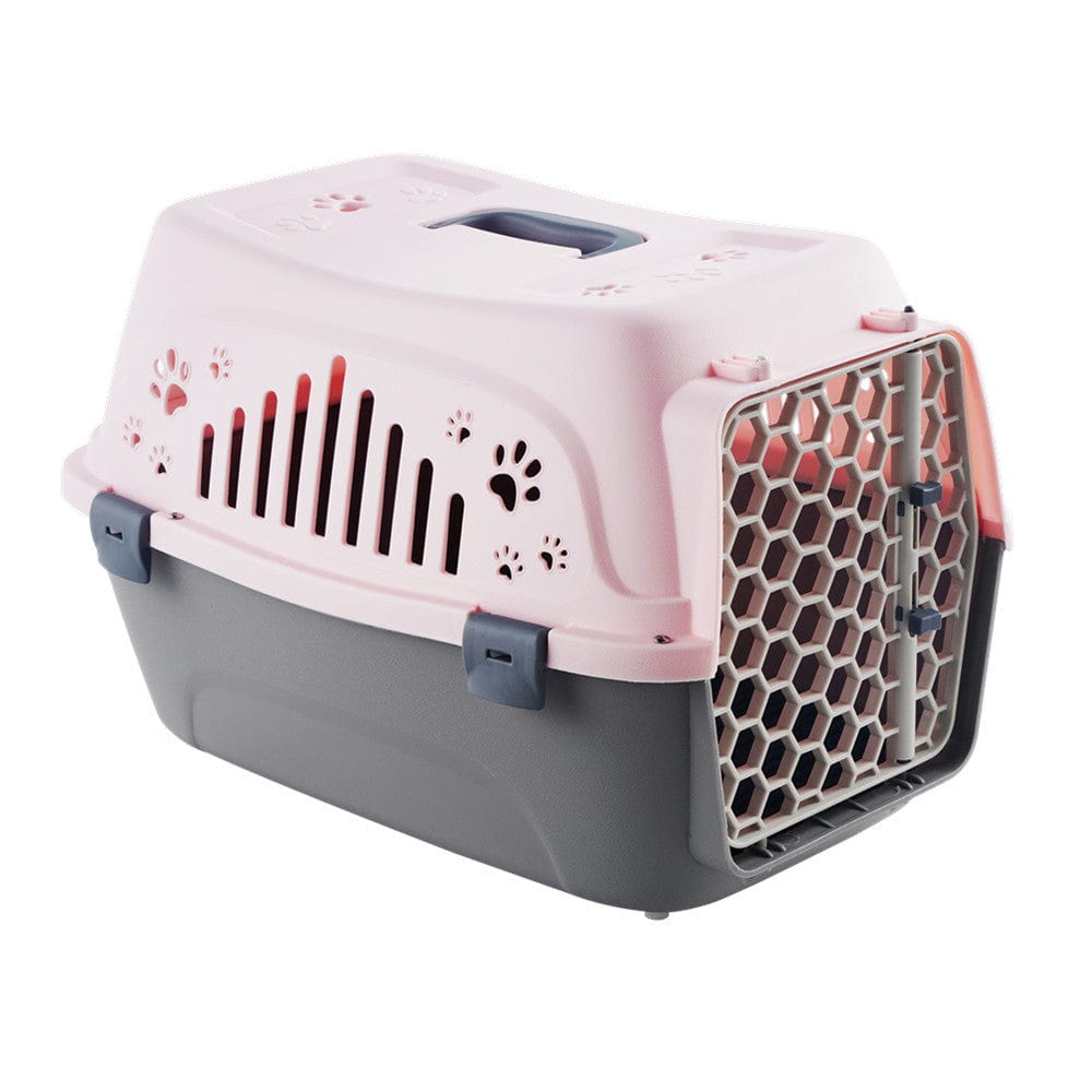 Haustier Transporttasche CARRIE Luftzirkulierende Transportbox für Haustiere – Ideal für Reisen und Tierarztbesuche Pink