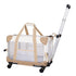 Haustier Transporttasche DOLLY Atmungsaktive Trolley-Tragetasche für Haustiere Beige