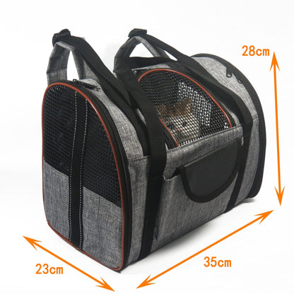 Haustier Transporttasche MINI Kompakte Tragetasche für Kleine Tiere (bis 3 kg)