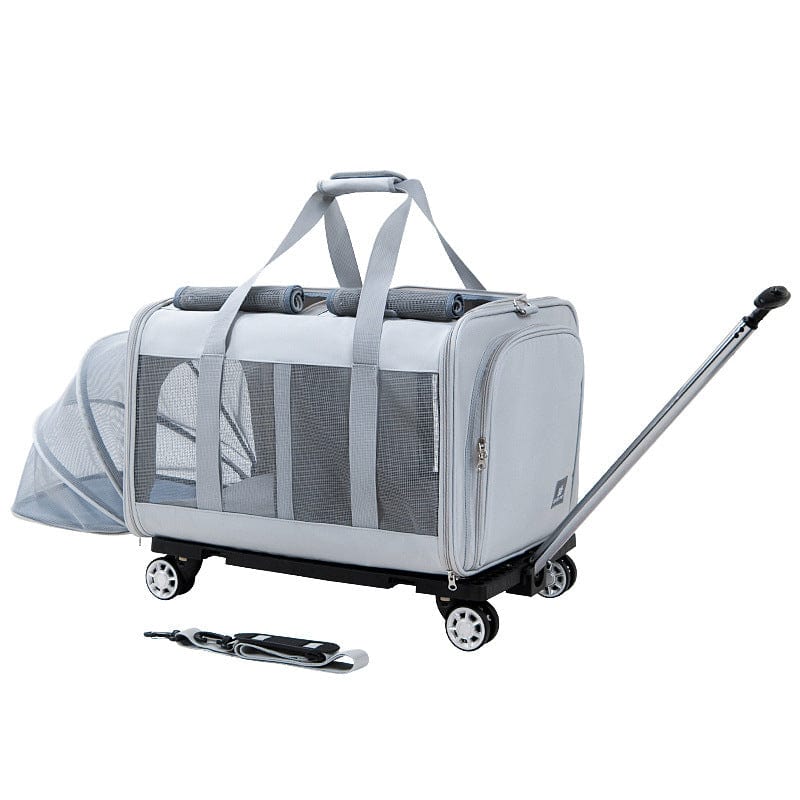 Haustier Transporttasche ROAD Großer Haustier-Trolley mit 360° Rädern