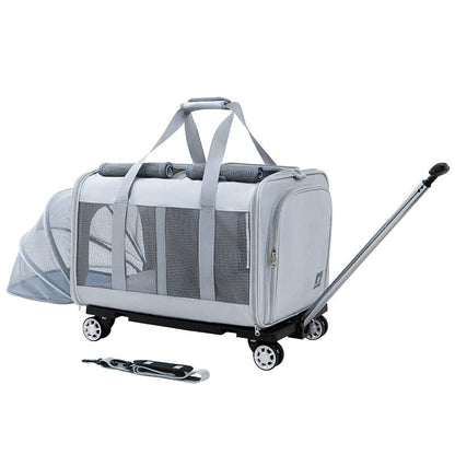 Haustier Transporttasche ROAD Großer Haustier-Trolley mit 360° Rädern
