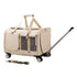Haustier Transporttasche ROAD Großer Haustier-Trolley mit 360° Rädern Beige B