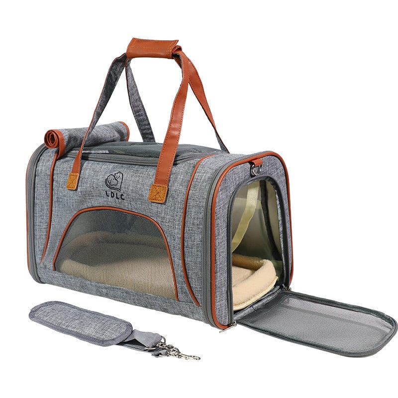 Haustier Transporttasche ZARA Belüftete &amp; Langlebige Haustier-Tragetasche Grey