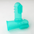 Haustier Zahnbürste SHARK Fingerzahnbürste für Haustiere Clear Green