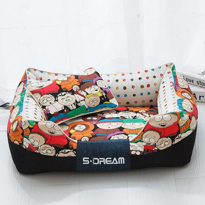 Haustierbett COMICS Dream Kuschelbett Cartoon / Mit Kissen / S