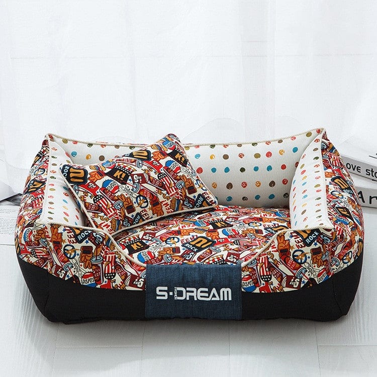 Haustierbett COMICS Dream Kuschelbett Cola / Mit Kissen / S