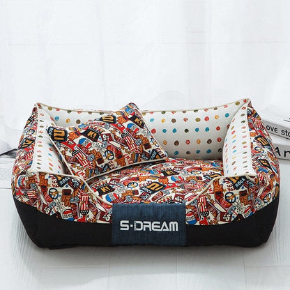 Haustierbett COMICS Dream Kuschelbett Cola / Mit Kissen / S