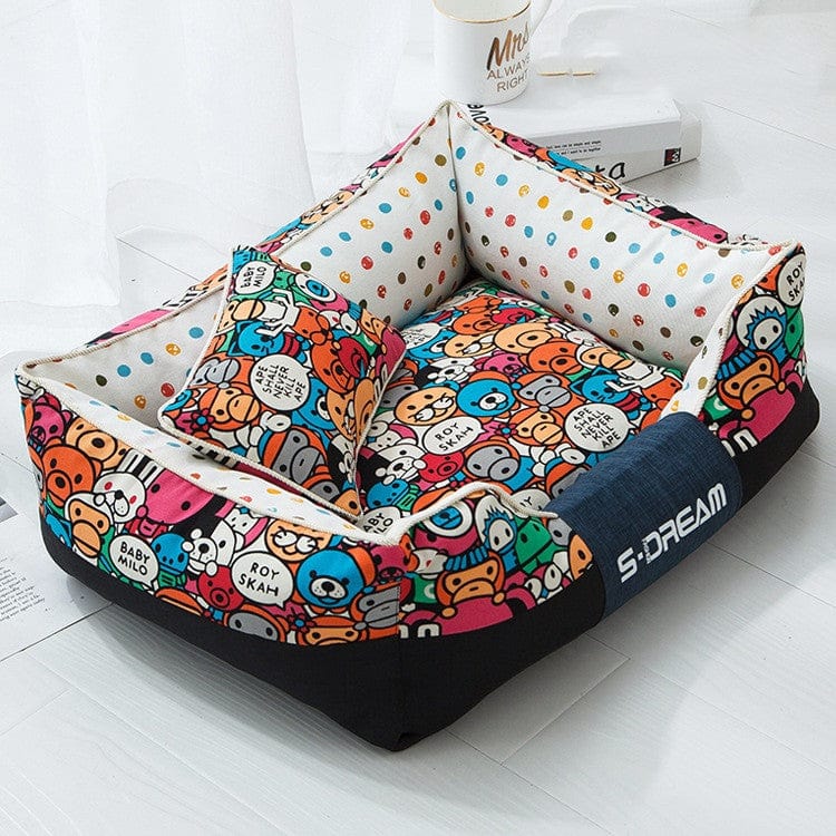 Haustierbett COMICS Dream Kuschelbett Monkey / Ohne Kissen / S