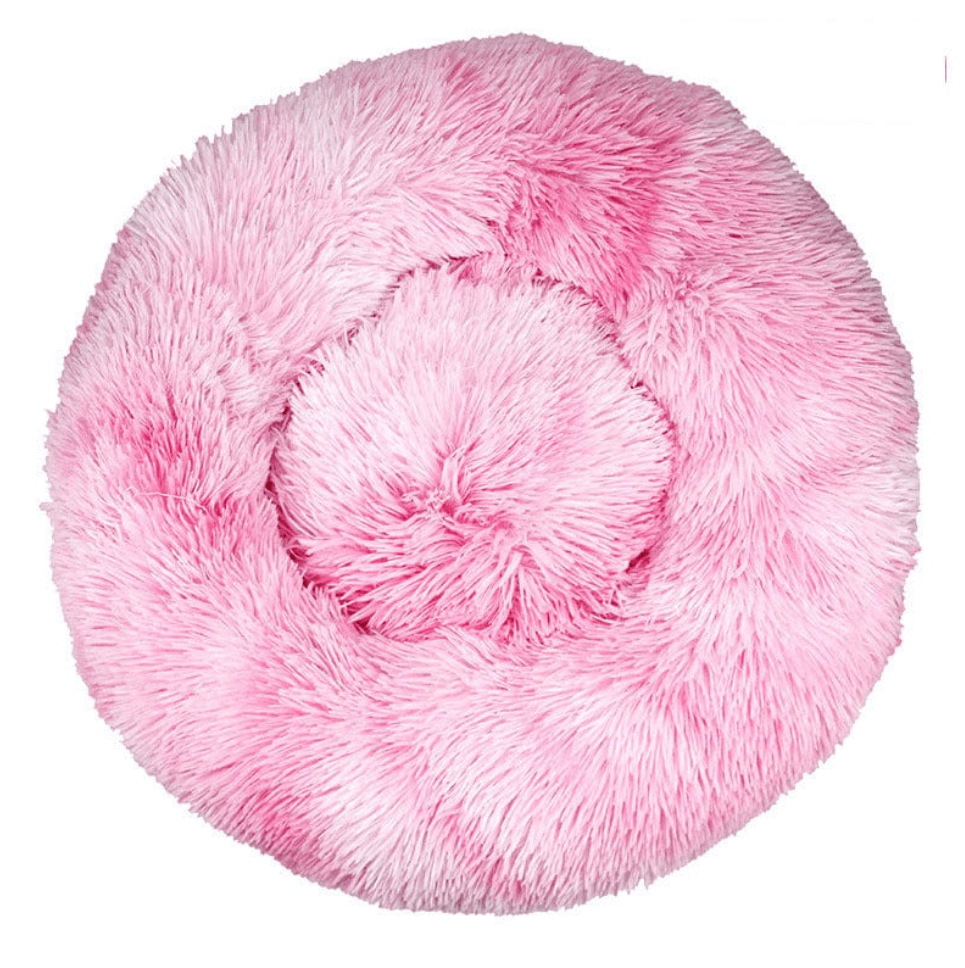 Haustierbett FLUFF MIX Flauschiges Hunde- Katzenbett Candy / XS - ⌀40 cm