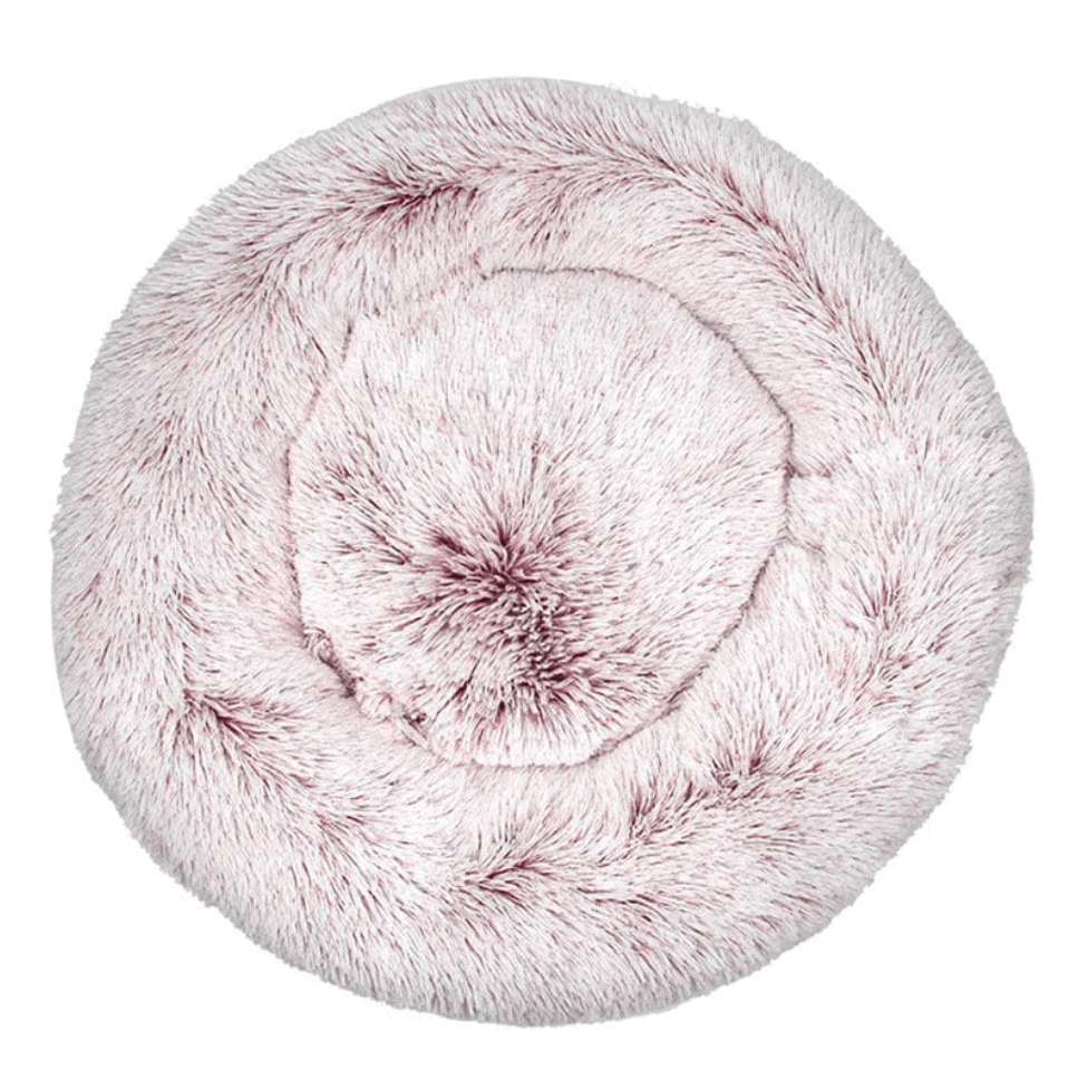 Haustierbett FLUFF MIX Flauschiges Hunde- Katzenbett Cheesecake / XS - ⌀40 cm