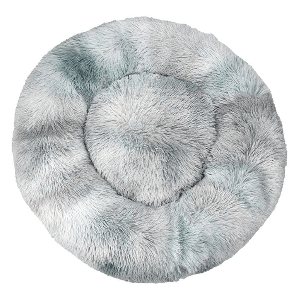Haustierbett FLUFF MIX Flauschiges Hunde- Katzenbett Crystal / XS - ⌀40 cm